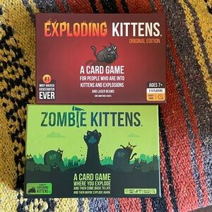Exploding Kittens & Zombie Kittens card games